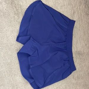 Bluish purple athletic shorts
